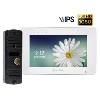 Комплект відеодомофону Qualvision QV-IDS4771+QV-ODS416BE/F