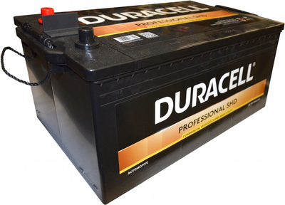 Автомобильный аккумулятор Duracell 225Аh Professional SHD (+/-) EN1150 (DP 225 SHD) (СТ-00134998)