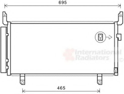 Радиатор кондиционера SUBARU FORESTER 3/13>18 (выр-во Van Wezel) Van Wezel (51005104)