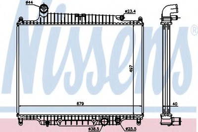 Радіатор охолодження Nissens (643222)