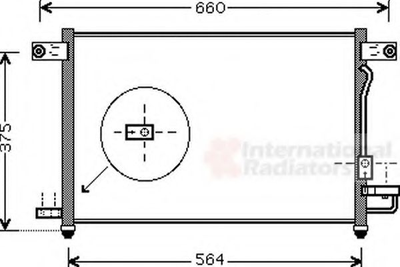 Радиатор кондиционера AVEO/KALOS 1,5i MT 02-08 (Van Wezel) Van Wezel (81005049)