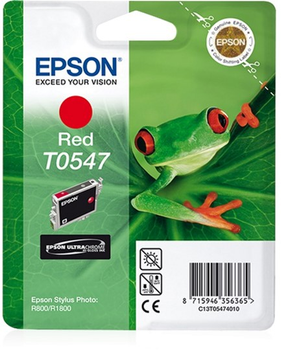 Tusz Epson T0547 Photo Ultra Chrome Hi-Gloss 13 ml Red (8715946356365)
