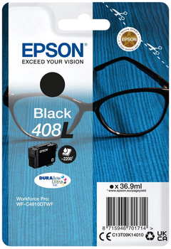 Картридж з чорнилом Epson 408XL Black (8715946701714)