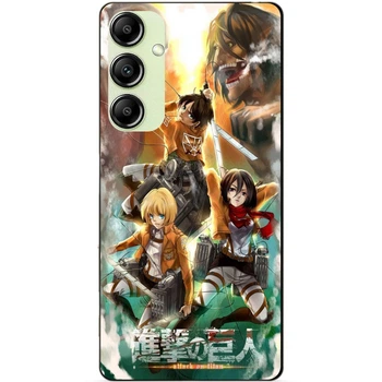 Чехол силиконовый бампер Candy для Samsung A34 с рисунком Атака на Титанов Attack on Titan