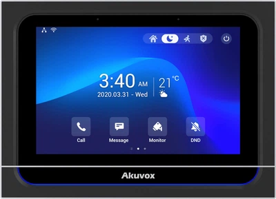 SIP-видеодомофон Akuvox X933W 7" на Android с Wi-Fi и Bluetooth Black (00-00000484)