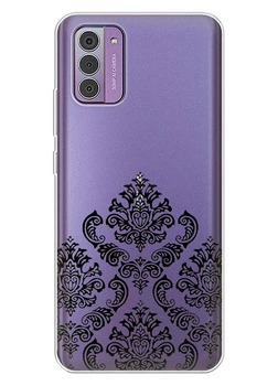 Прозрачный силиконовый чехол iSwag для Nokia G310 с рисунком - Мандала (ISNG31026)