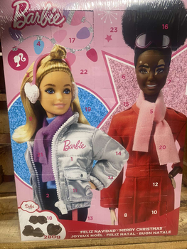Адвент календар Dolci Barbie Chocolate Advent Calendar з шоколадними фігурками 280г