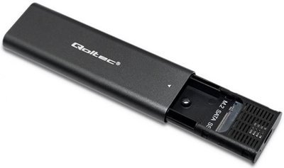 Корпус / кишеня для накопичувачів Qoltec M.2 SSD NVME PCI-E USB typ C 50312 (5901878503127)
