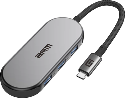 USB-Хаб ArmorStandart Type-C to HD4K + PD + 3 USB + TF/SDcard Grey (ARM69366)