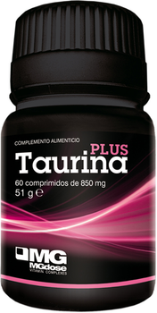 Дієтична добавка Mgdose Taurina Plus 850 мг 60 таблеток (8422947597122)