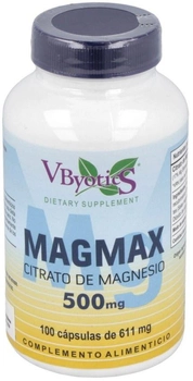 Suplement diety Vbyotics Magmax Magnesio Citrato 500 mg 100 kapsułek (8587320027822)