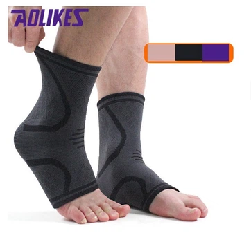 Эластичная повязка на голеностоп, щиколотку AOLIKES XL серый 03608