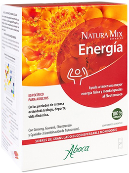 Suplement diety Aboca Natura Mix Advanced Energy - Fluid Concentrate 20 saszetki (8032472016816)