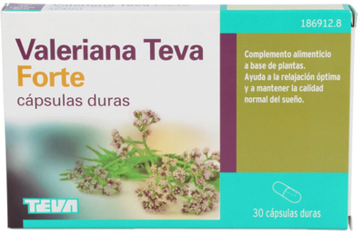 Suplement diety Teva Valeriana Forte 450 mg 30 kapsułek (8470001869128)