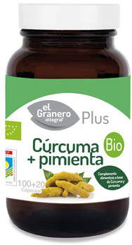 Дієтична добавка EL Granero Curcuma Pimienta Bio 440 мг 120 капсул (8422584033885)