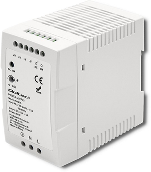 Zasilacz Qoltec na szynę DIN 96 W, 24 V, 4 A, Slim White (50915) (5901878509150)