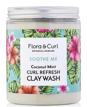 Szampon do ochrony włosów Flora and Curl Soothe Me Coconut Mint Curl Refresh Clay Wash 260 g (5060627510233)