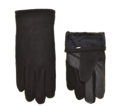 Тактичні рукавички закриті чорні із сенсором ЗСУ, розмір L