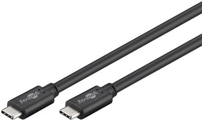 Кабель Goobay USB-C/C 5 G / 3 A PD USB 3.2 GEN1 Black (4040849679759)