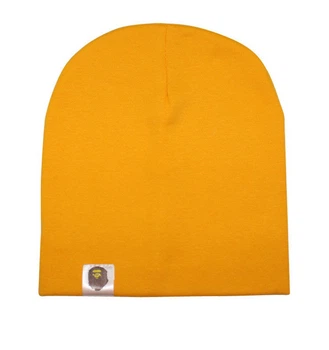 Шапка Sweet Hats демисезонная однотонная желтая 54/64 см. (ОД-01-18)