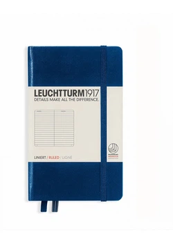 Блокнот Leuchtturm1917 Карманный, темно-синий, линия (342918)