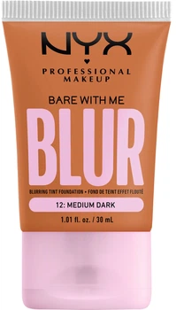 Тональна основа Nyx Professional Makeup Bare With Me Blur Матуюча 12 Medium Dark 30 мл (0800897234393)