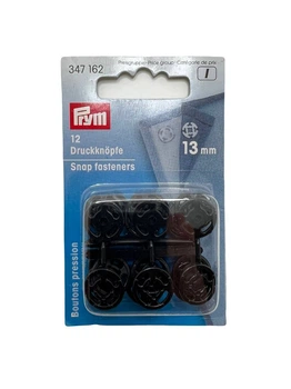 Кнопки Prym, пришивні, 13мм (чорні)