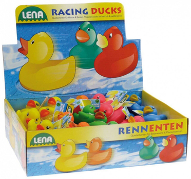 Набір іграшок для води Lena Качечки 36 шт різнокольорові (4006942140015)