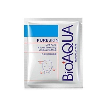 Маска для обличчя Bioaqua Pure Skin Acne зволожуюча і відновлююча проти акне 30 г (6947790780733)