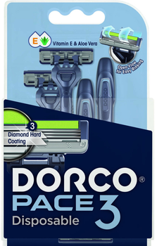 Бритва для гоління одноразова Dorco Pace 3 леза 1 шт (8801038593142)