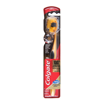 Зубна щітка Colgate Charcoal GOLD м'яка 1 шт (8693495048019)