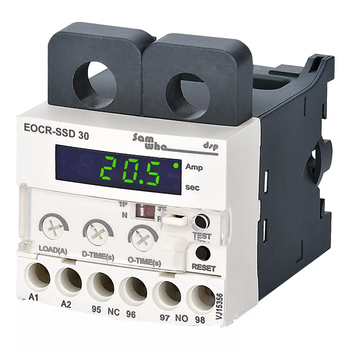 Реле захисту двигуна 3-30A AC 380V [EOCR-SSD-30-380] Samwha