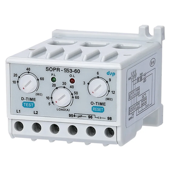 Реле захисту двигуна 5-60A AC 380V [SOPR-SS3-60-440] Samwha