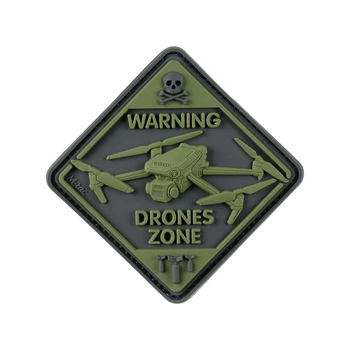 Нашивка M-Tac Drones Zone PVC, Olive