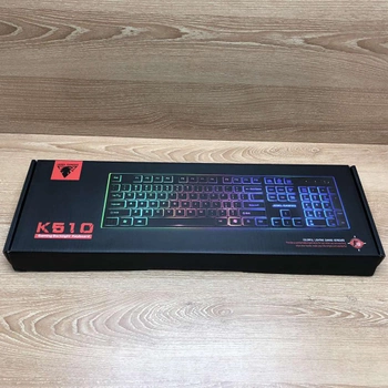 Игровая проводная клавиатура с подсветкой и мышкой Jedel K510 Черный