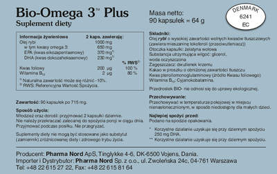 Suplement diety Pharma Nord Bio-Omega 3 Plus 90 kapsułek (5709976288300)