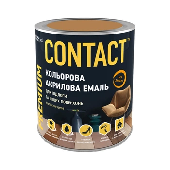 Емаль акрилова для підлоги та інших поверхонь CONTACT капучино (RAL 1011) 0,75 л