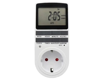 Розетка з таймером електронна тижнева Timer Socket KWE-TM02-EU 8747