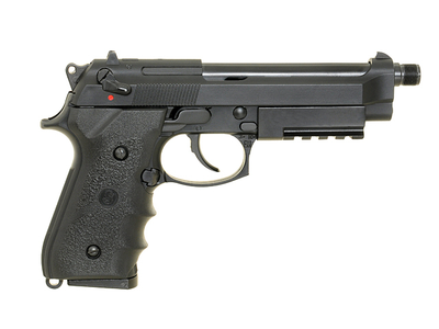 Пістолет Beretta M92F/M9 KJW Silencer Plastic Green Gas (Страйкбол 6мм)