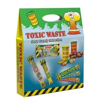 Подарунковий набір кислих цукерок Toxic Waste Sour Candy Selection Box 295г