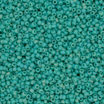 Бисер японский Miyuki круглый RR 15/0 №412, Бирюзовый матовый, 5 г (BIS-043346)