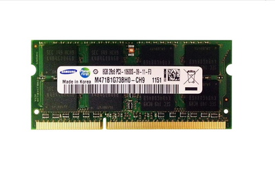 Оперативная память Samsung 8 ГБ SO-DIMM DDR3 1333 МГц (M471B1G73BH0-CH9)