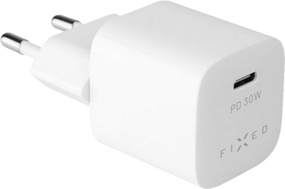 Зарядний пристрій для телефона Fixed Міні USB-C 30Вт White (8591680139262)