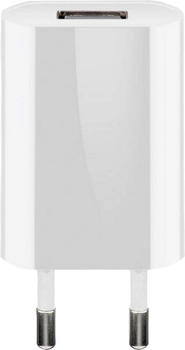 Зарядний пристрій для телефона Goobay USB 1 A White (4040849449505)