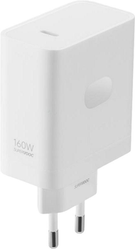 Зарядний пристрій для телефона OnePlus Supervooc Type-C 160Вт White (6921815621577)