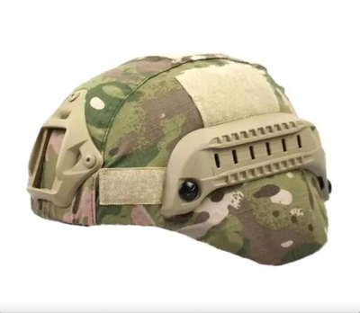 Чехол кавер маскировочный на резинке на шлем каску ВСУ с ушами Mich 2000 Мультикам