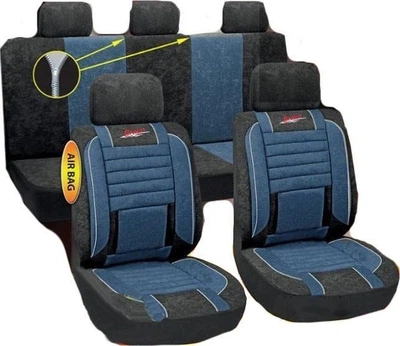 Набор чехлов MILEX/Bravo полный к-т/2пер+2задн+5подг/синие (AG-B88722)