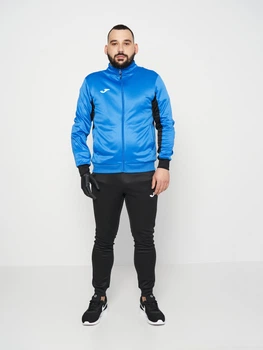 Спортивний костюм чоловічий Joma Derby 103120.701 M Синій з чорним (8445757206428)