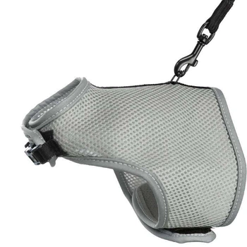 Шлейка мягкая светоотражающая с поводком для кошек Trixie Soft Harness with Leash 24-42 см/120 см (4011905418964)