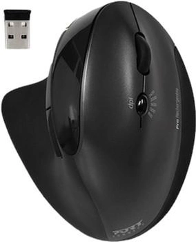 Myszka komputerowa Port Connect Wireless Black (3567049007065)